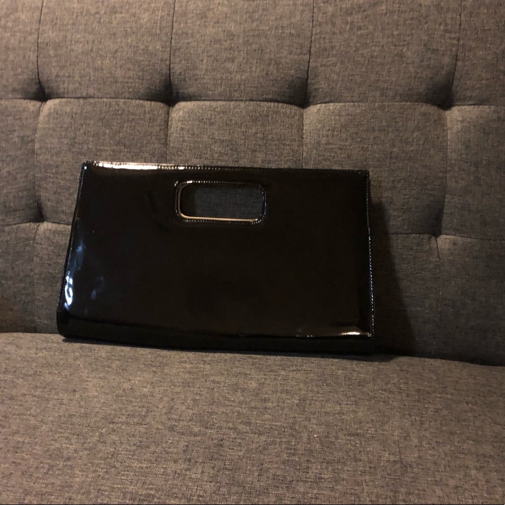 Black and cream purse